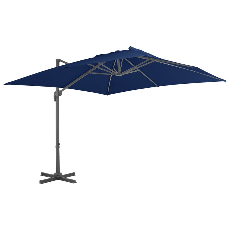 Load image into Gallery viewer, Vidaxl zweefparasol met aluminium paal 3x3 m azuurblauw