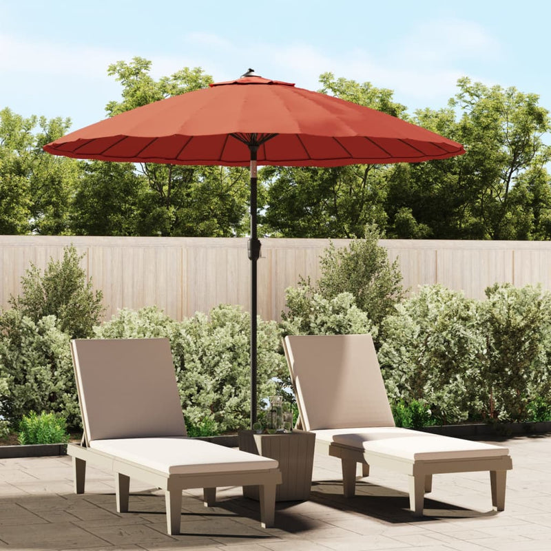 Load image into Gallery viewer, VidaXL Parasol met aluminium paal 270 cm terracottakleurig