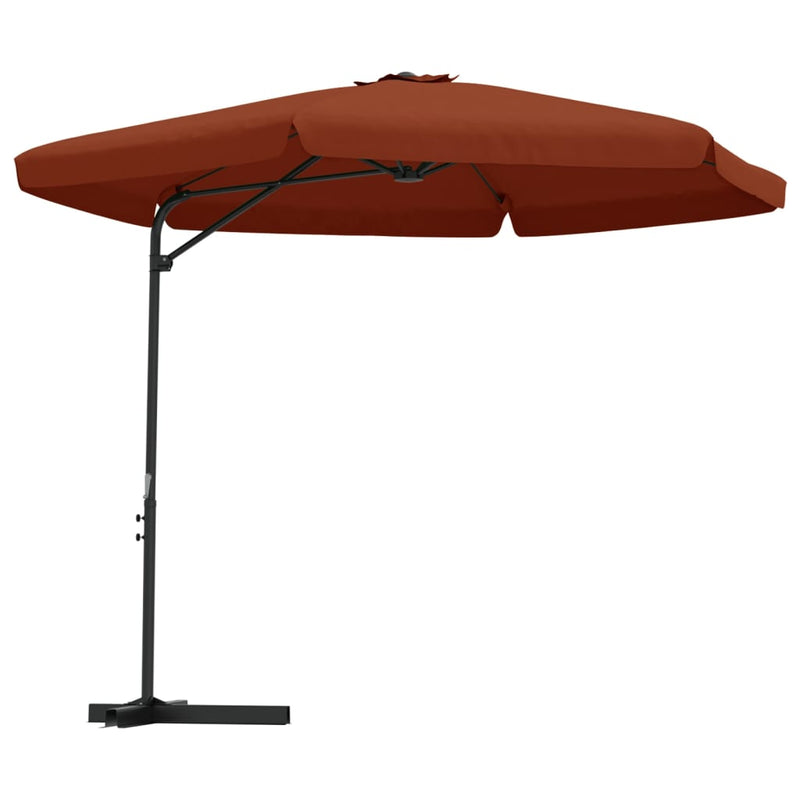 Load image into Gallery viewer, VidaXL Parasol met stalen paal 300 cm terracottakleurig