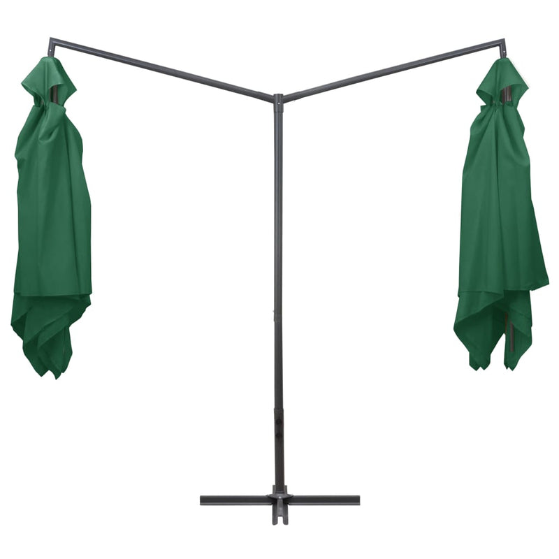 Load image into Gallery viewer, Vidaxl parasol dubbel met stalen paal 250x250 cm groen