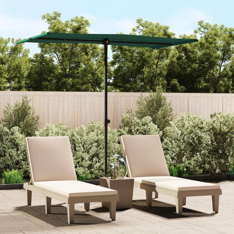 Load image into Gallery viewer, Vidaxl parasol met aluminium paal 180x110 cm groen