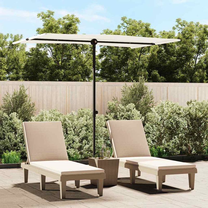 Load image into Gallery viewer, Vidaxl parasol met aluminium paal 2x1,5 m zandwit
