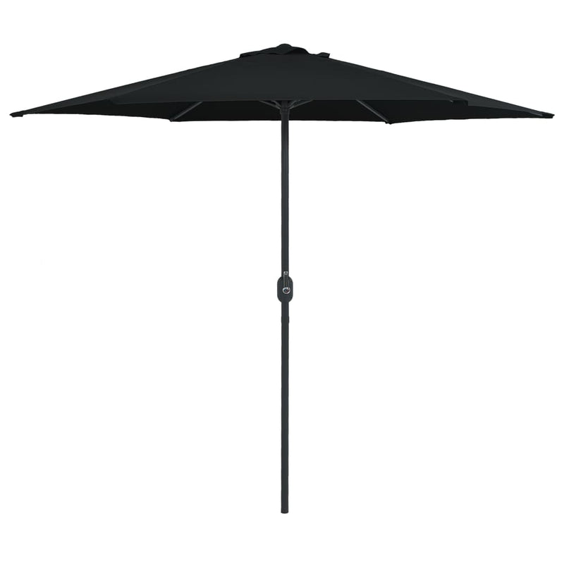 Laden Sie das Bild in Galerie -Viewer, Vidaxl parasol met aluminium paal 270x246 cm zwart