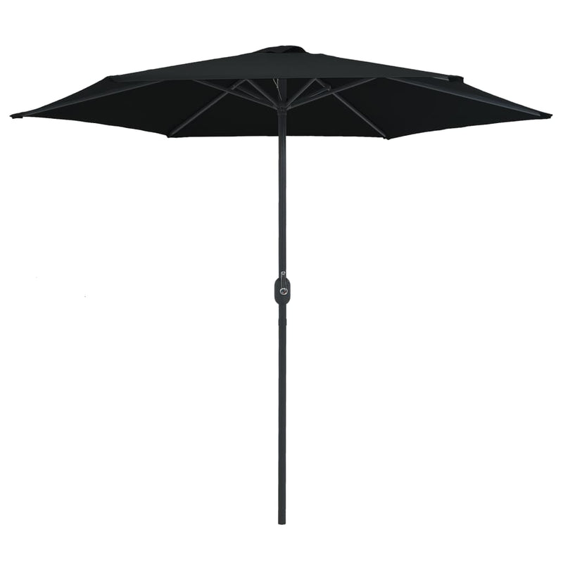 Laden Sie das Bild in Galerie -Viewer, Vidaxl parasol met aluminium paal 270x246 cm zwart
