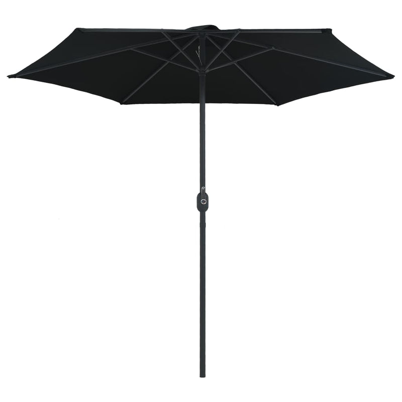 Laden Sie das Bild in Galerie -Viewer, Vidaxl parasol met aluminium paal 270x246 cm zwart