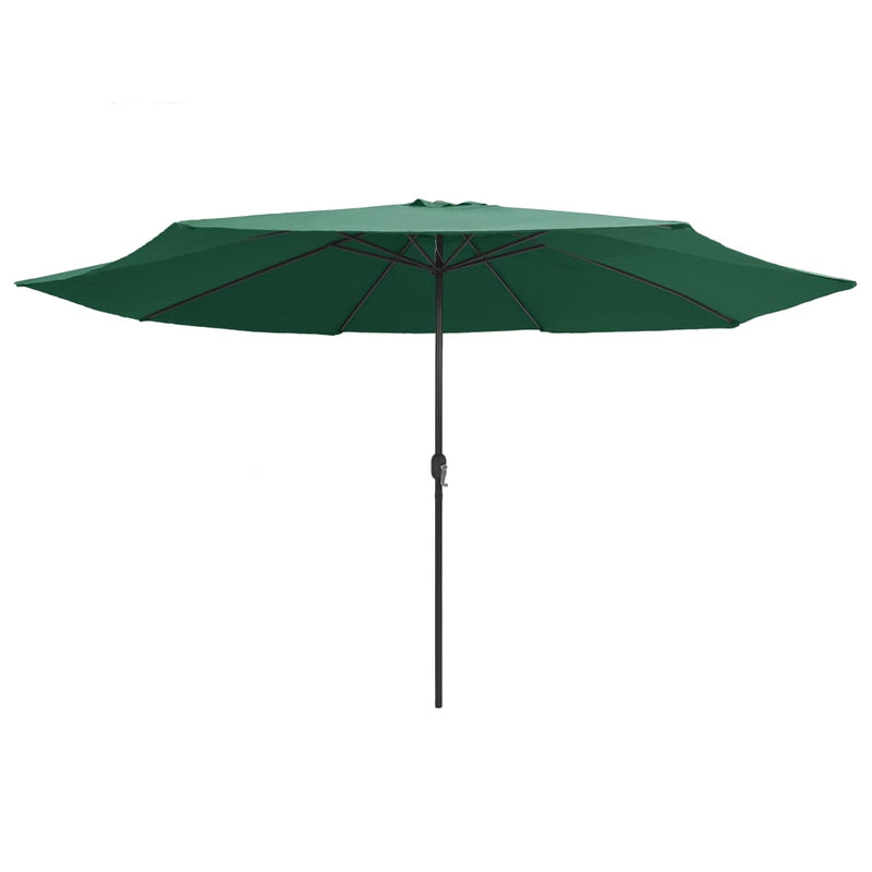 Load image into Gallery viewer, VidaXL Parasol met metalen paal 390 cm groen
