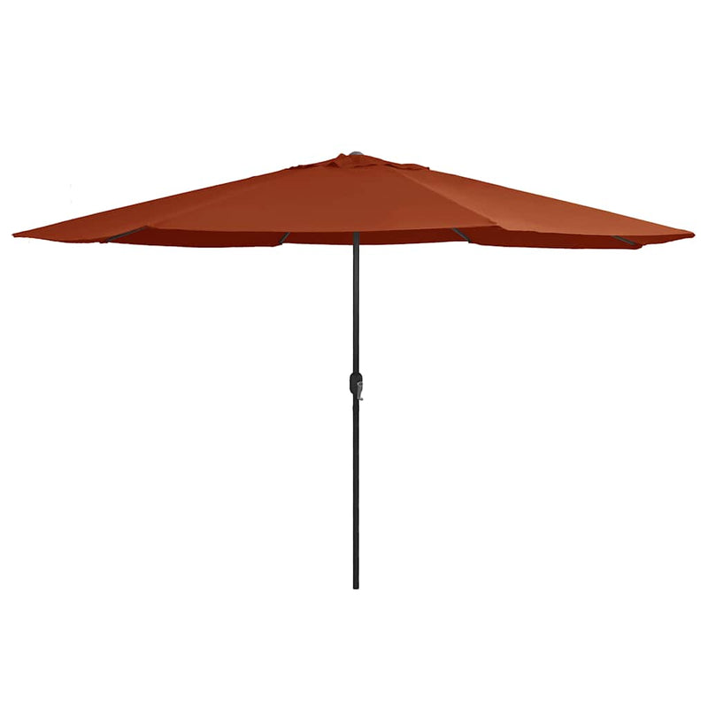 ギャラリービューアに画像をロードする, Vidaxl parasol met metalen paal 390 cm terracottakleurig