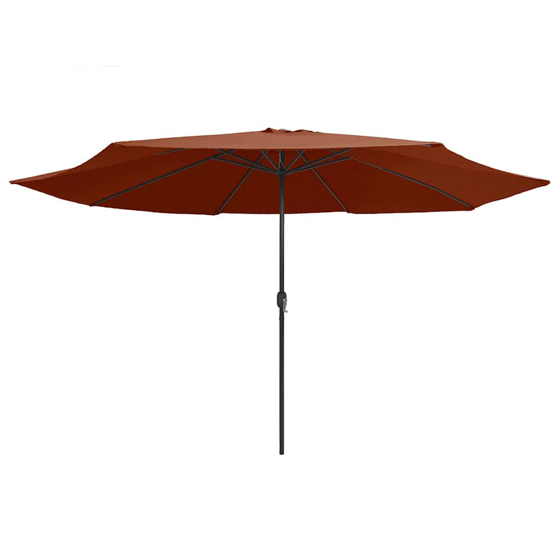 ギャラリービューアに画像をロードする, Vidaxl parasol met metalen paal 390 cm terracottakleurig