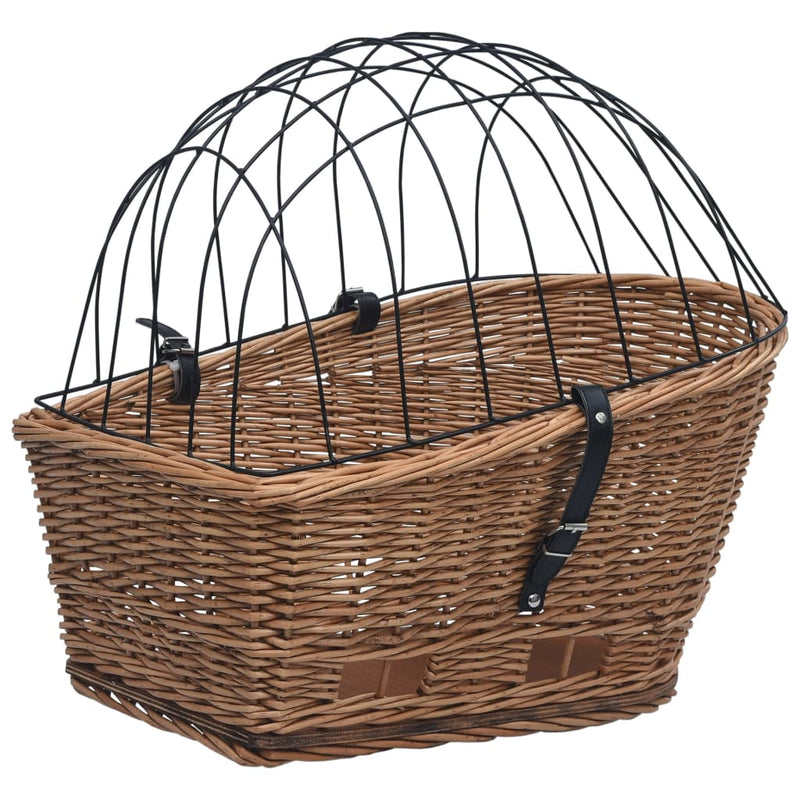 ギャラリービューアに画像をロードする, Vidaxl fietsmand voor bagagedrager 55x31x36 cm natuurlijk wilgen