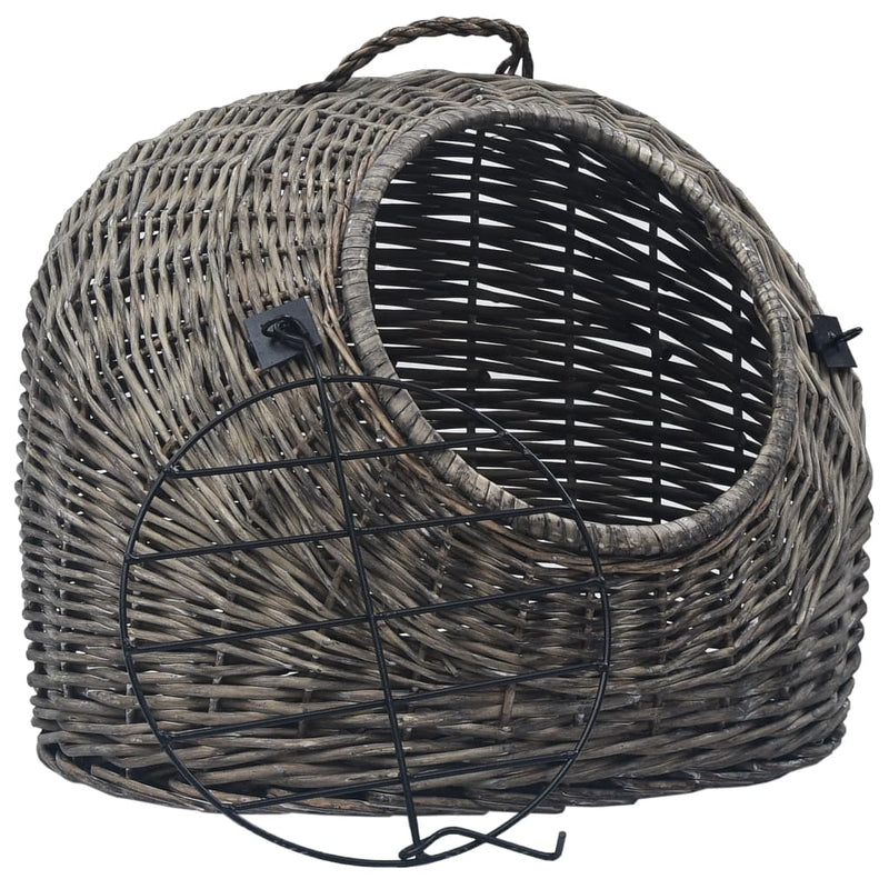 Load image into Gallery viewer, Vidaxl kattendrager 45x35x35 cm natuurlijk wilgenhout grijs