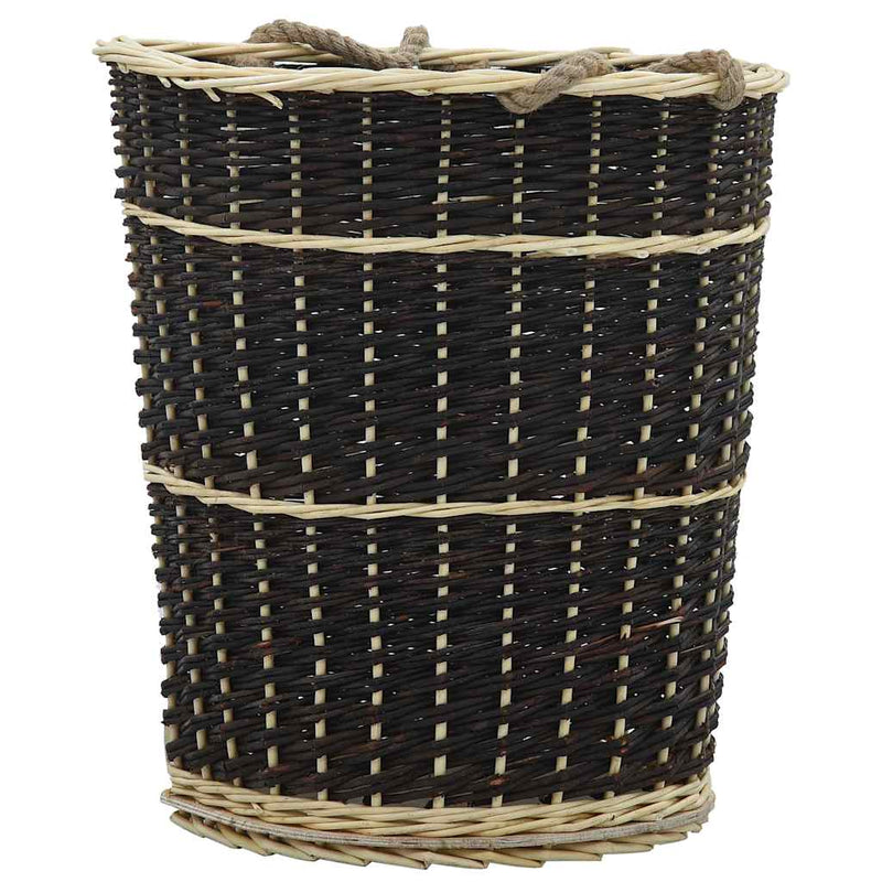 Load image into Gallery viewer, Vidaxl houtmand met draagriemen 50x44x58 cm natuurlijk wilgenhout