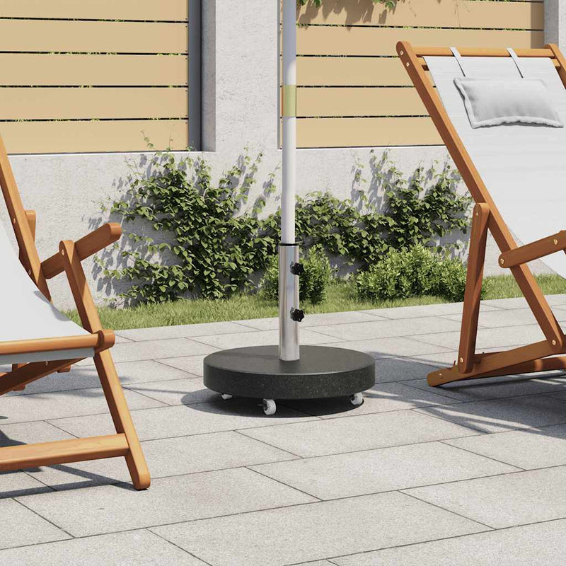 Load image into Gallery viewer, Vidaxl parasolvoet rond 30 kg graniet zwart