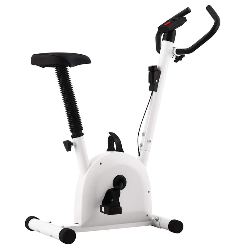 Laden Sie das Bild in Galerie -Viewer, Vidaxl hometrainer met bandweerstand wit