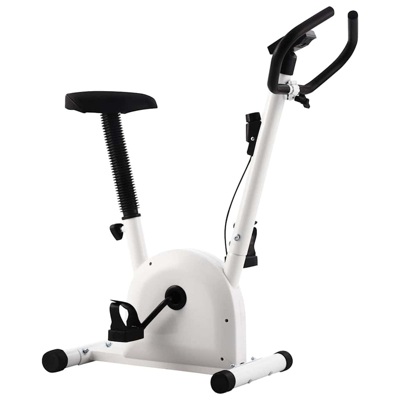 Laden Sie das Bild in Galerie -Viewer, Vidaxl hometrainer met bandweerstand wit