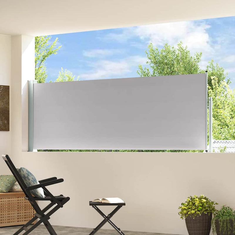 Load image into Gallery viewer, Vidaxl tuinscherm uittrekbaar 100x300 cm grijs