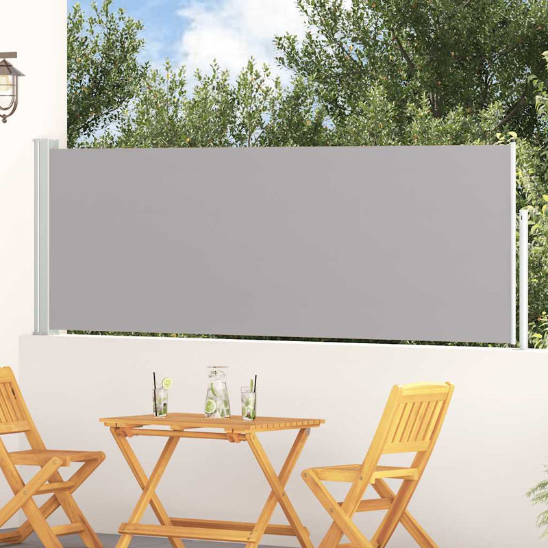 Load image into Gallery viewer, Vidaxl tuinscherm uittrekbaar 100x300 cm grijs