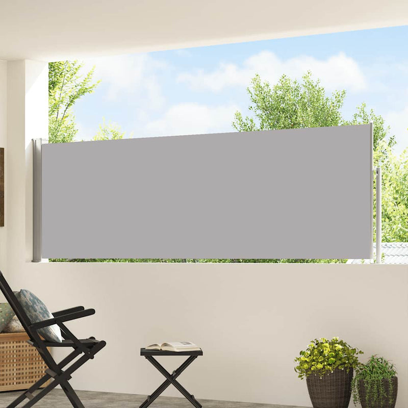 Load image into Gallery viewer, Vidaxl tuinscherm uittrekbaar 100x500 cm grijs