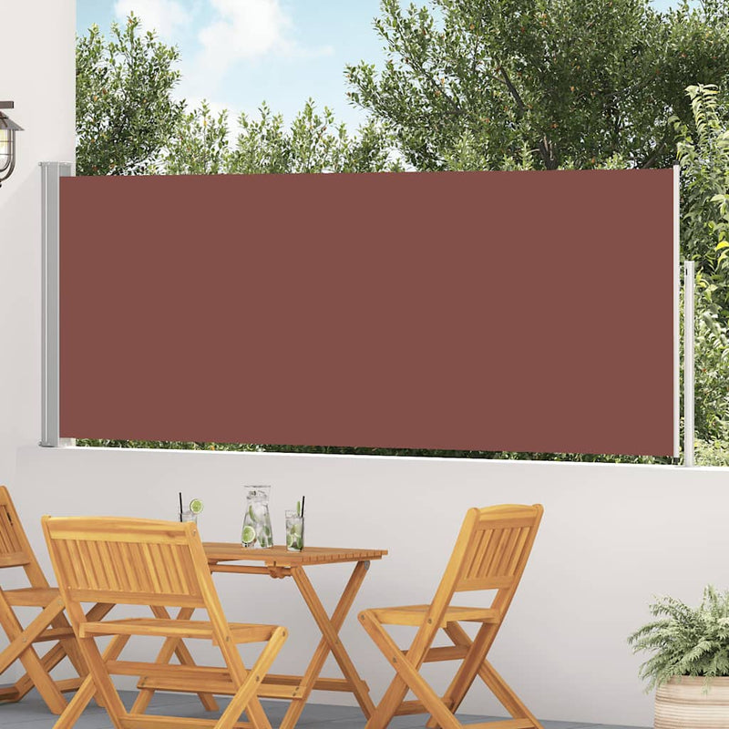 Load image into Gallery viewer, Vidaxl tuinscherm uittrekbaar 120x500 cm bruin