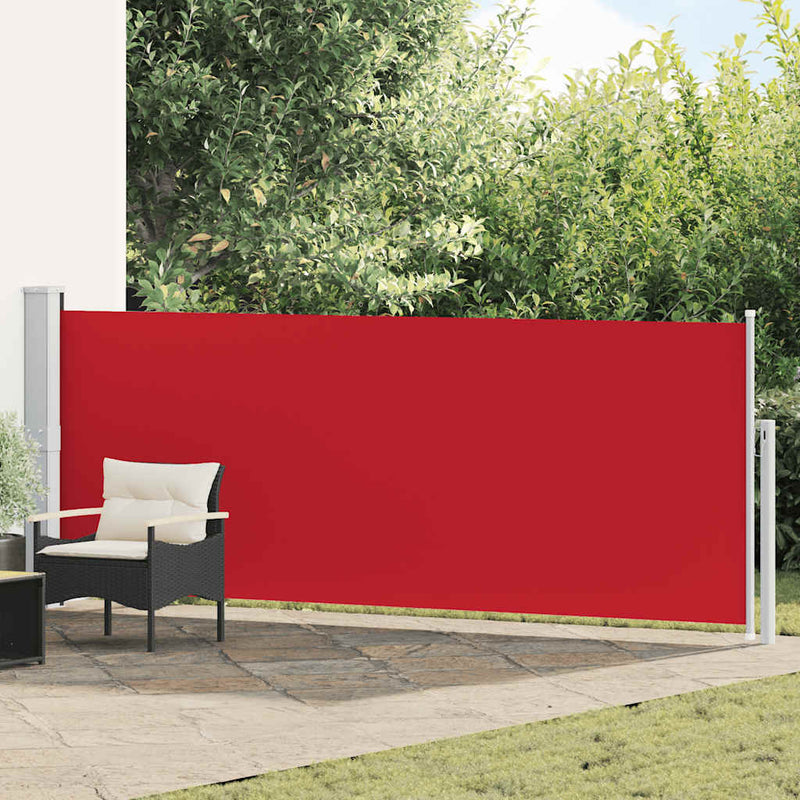 Load image into Gallery viewer, Vidaxl tuinscherm uittrekbaar 140x500 cm rood