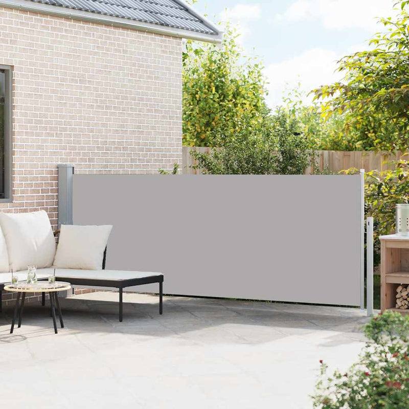 Load image into Gallery viewer, Vidaxl tuinscherm uittrekbaar 140x500 cm grijs