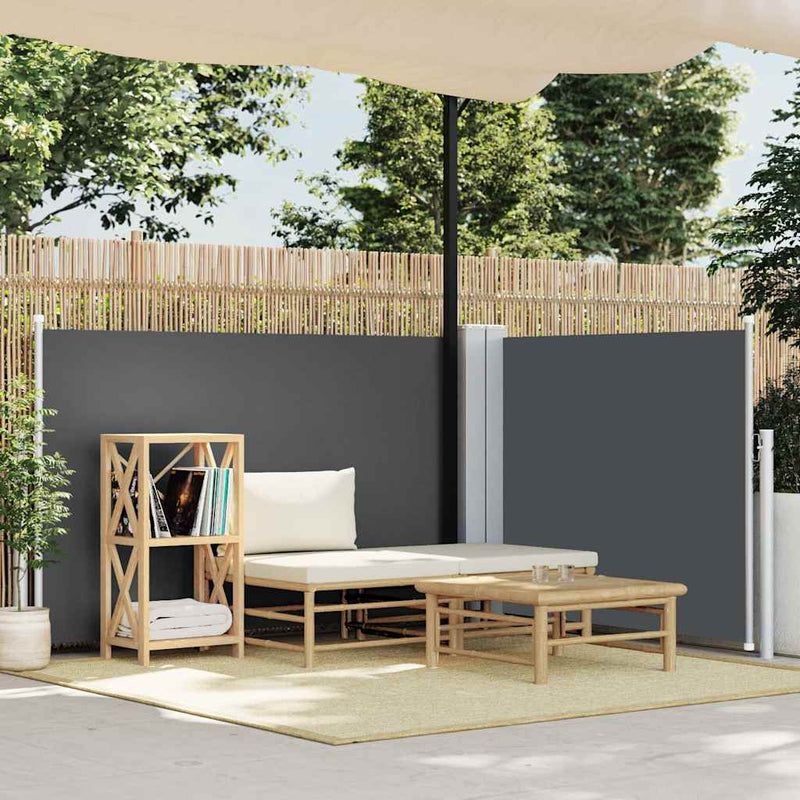Load image into Gallery viewer, Vidaxl windscherm uittrekbaar 120x600 cm antraciet