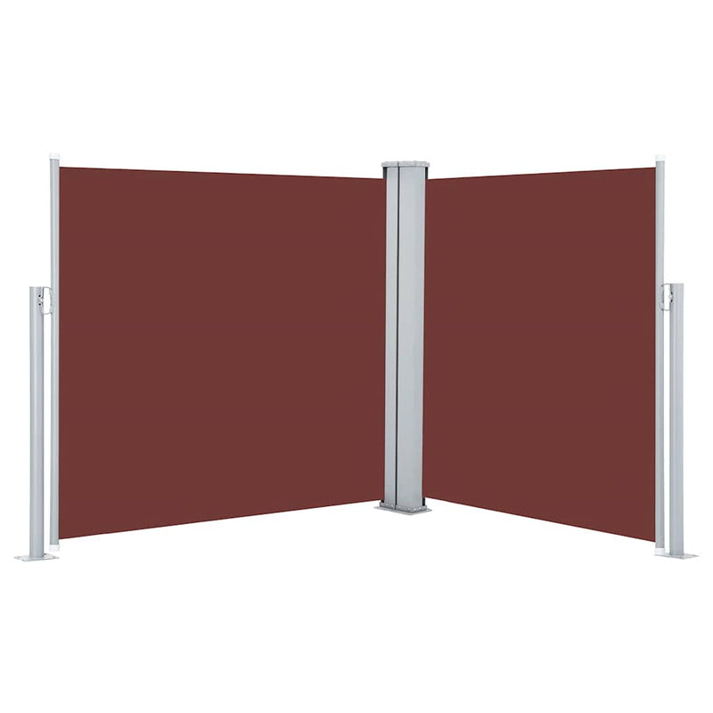 Load image into Gallery viewer, Vidaxl windscherm uittrekbaar 120x600 cm bruin