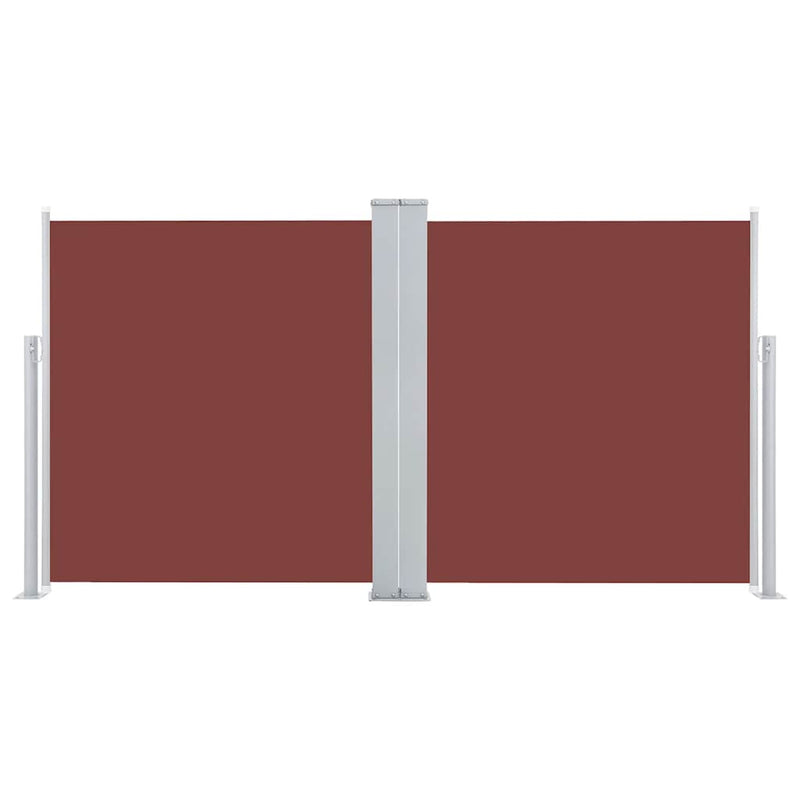 Load image into Gallery viewer, Vidaxl windscherm uittrekbaar 120x600 cm bruin