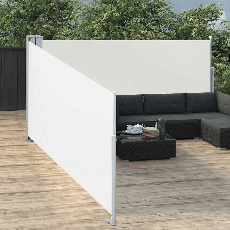 Load image into Gallery viewer, Vidaxl windscherm uittrekbaar 100x1000 cm crème