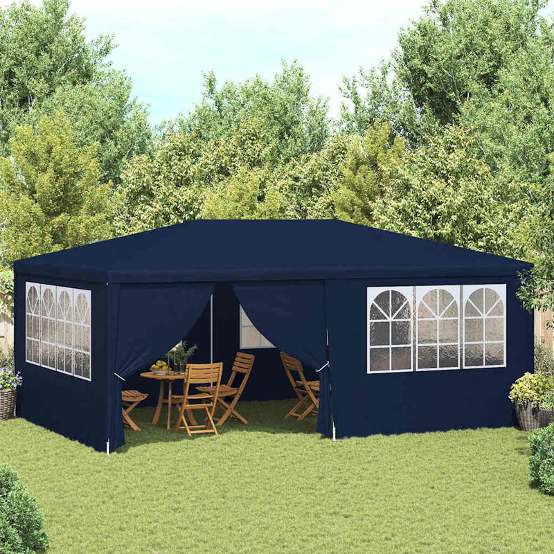 Load image into Gallery viewer, Vidaxl partytent met zijwanden professioneel 90 g m² 4x6 m blauw