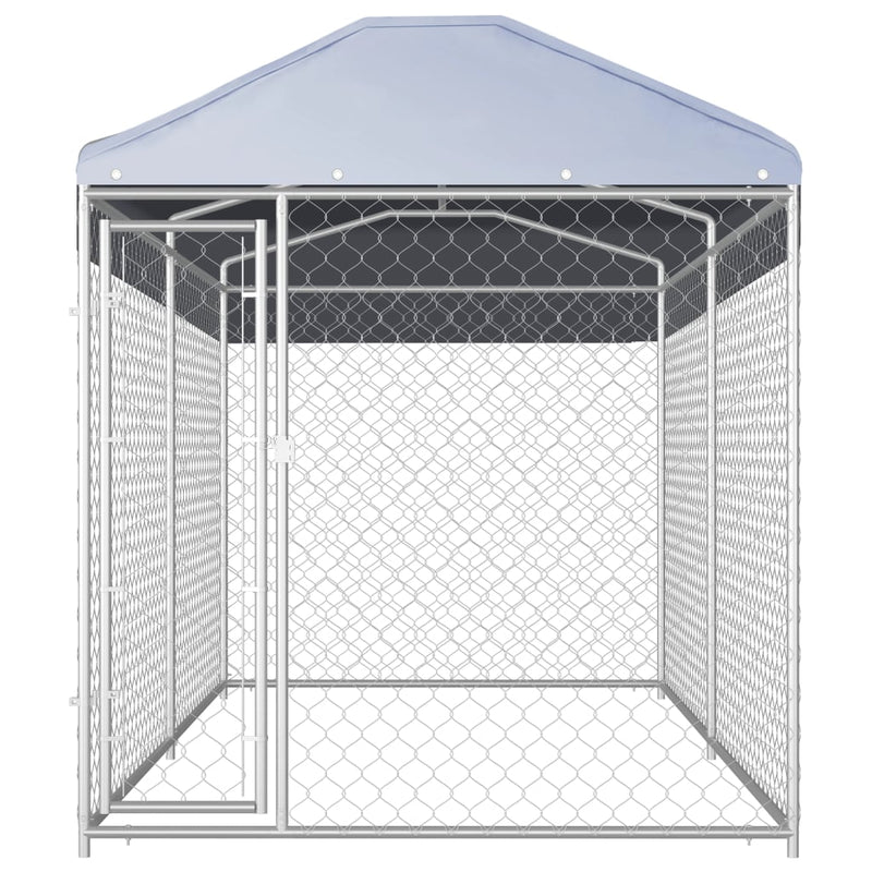 Load image into Gallery viewer, VidaXL Hondenkennel voor buiten met dak 382x192x225 m