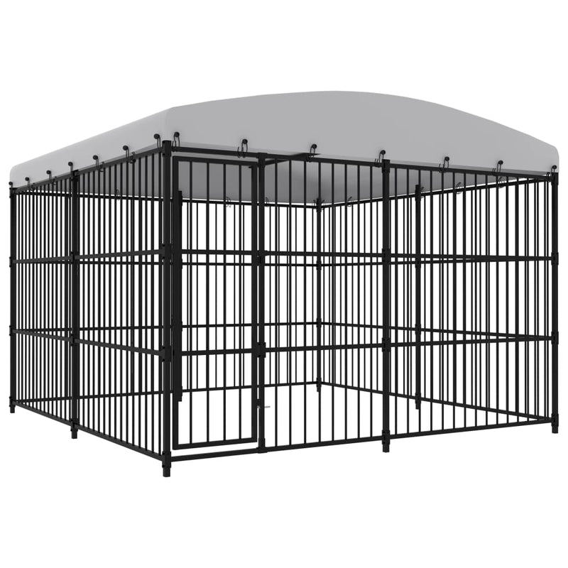 Load image into Gallery viewer, VidaXL Hondenkennel voor buiten met dak 300x300x210 cm
