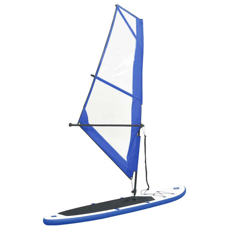 Load image into Gallery viewer, Vidaxl stand-up paddleboard opblaasbaar met zeilset blauw en wit