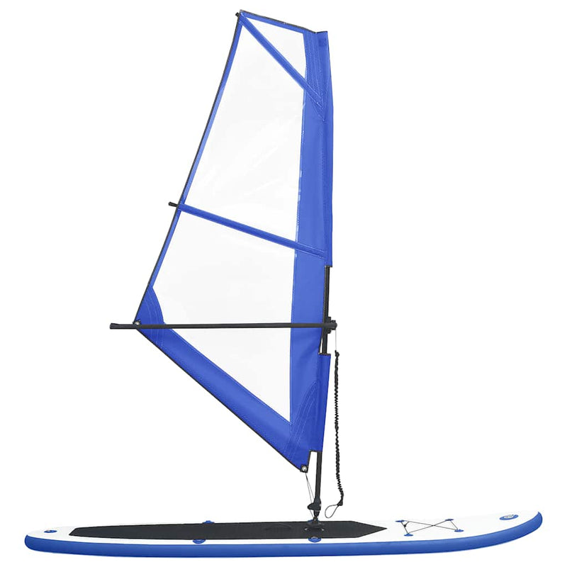 Load image into Gallery viewer, Vidaxl stand-up paddleboard opblaasbaar met zeilset blauw en wit