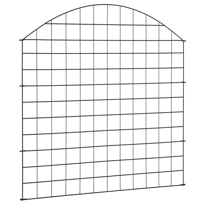 Load image into Gallery viewer, Vidaxl schuttingset gebogen 77,5x78,5 cm groen