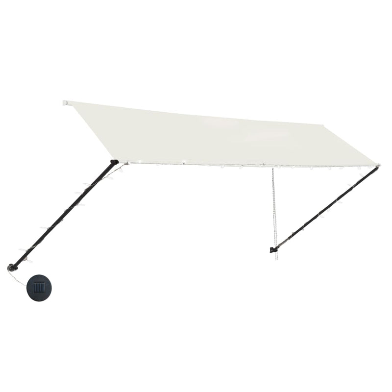 Load image into Gallery viewer, Vidaxl luifel uittrekbaar met led 350x150 cm crème