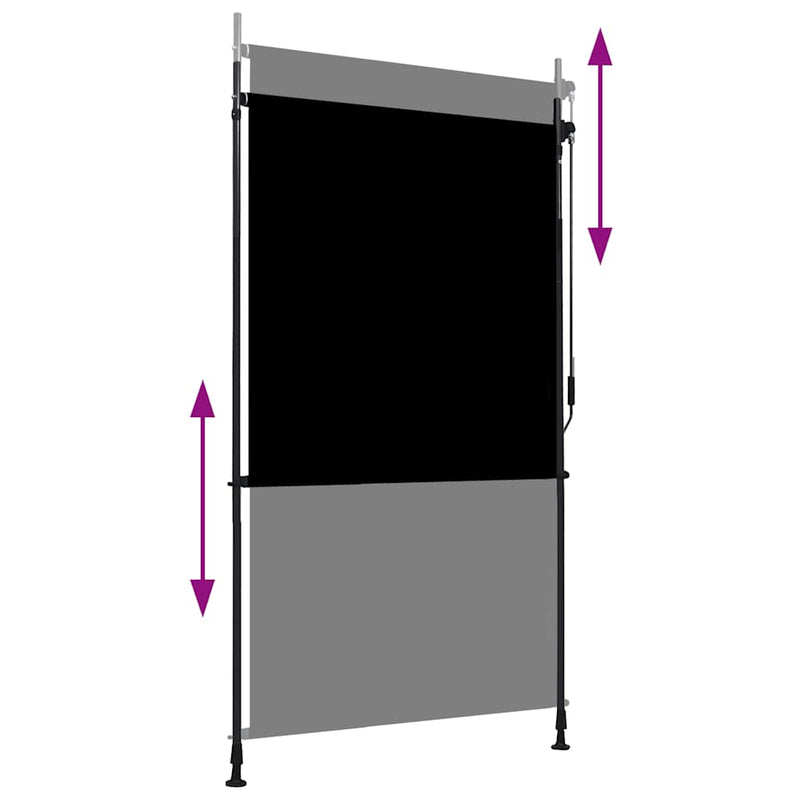Load image into Gallery viewer, Vidaxl rolgordijn voor buiten 120x270 cm antraciet
