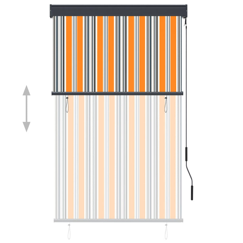 Load image into Gallery viewer, VidaXL Rolgordijn voor buiten 100x250 cm geel en blauw