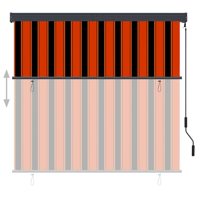 Laden Sie das Bild in Galerie -Viewer, Vidaxl rolgordijn voor buiten 160x250 cm oranje en bruin