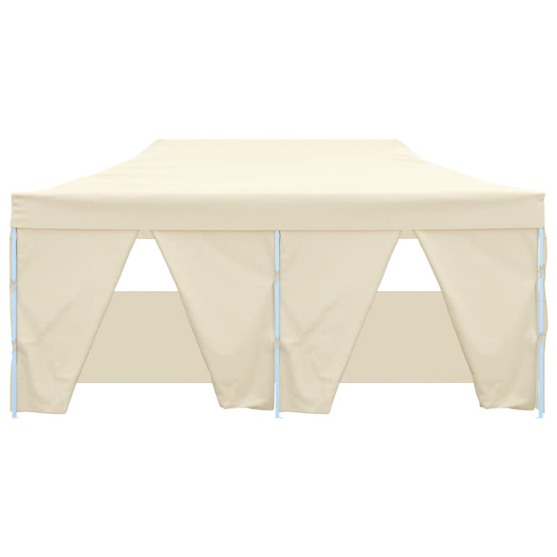 Load image into Gallery viewer, VidaXL Partytent met 4 zijwanden inklapbaar 3x6 m staal crème