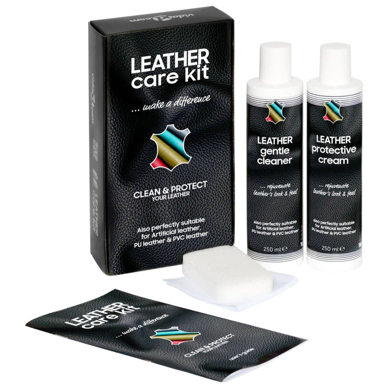 Load image into Gallery viewer, Vidaxl leerverzorgingsset 2x250 ml care kit