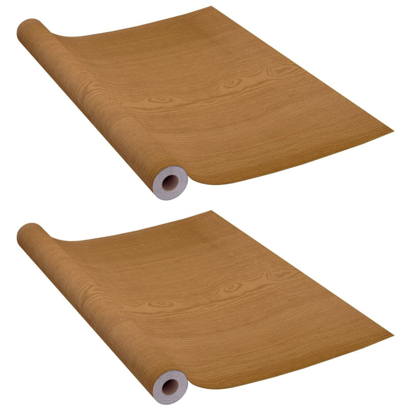 Afbeelding laden in galerijviewer, Vidaxl deurfolies zelfklevend 2 st 210x90 cm pvc lichteikenkleurig