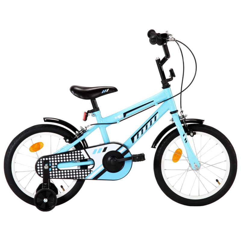 Load image into Gallery viewer, VidaXL Kinderfiets 16 inch zwart en blauw