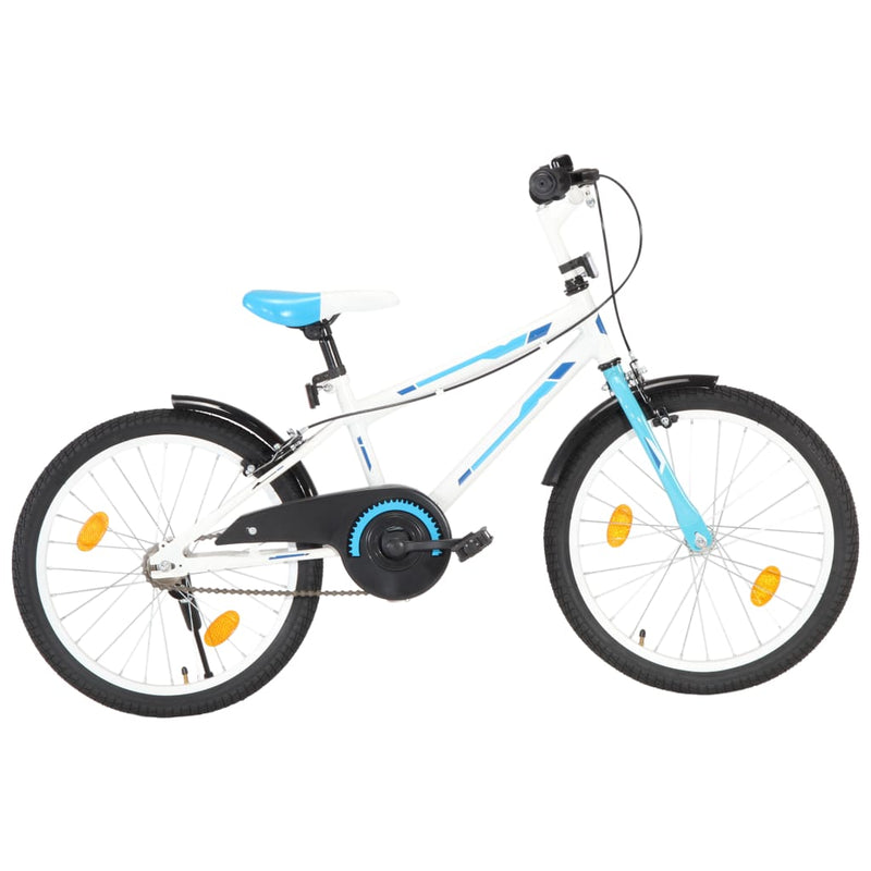 Load image into Gallery viewer, VidaXL Kinderfiets 20 inch blauw en wit