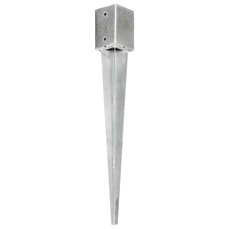 Load image into Gallery viewer, Vidaxl grondpinnen 12 st 9x9x75 cm gegalvaniseerd staal zilverkleurig