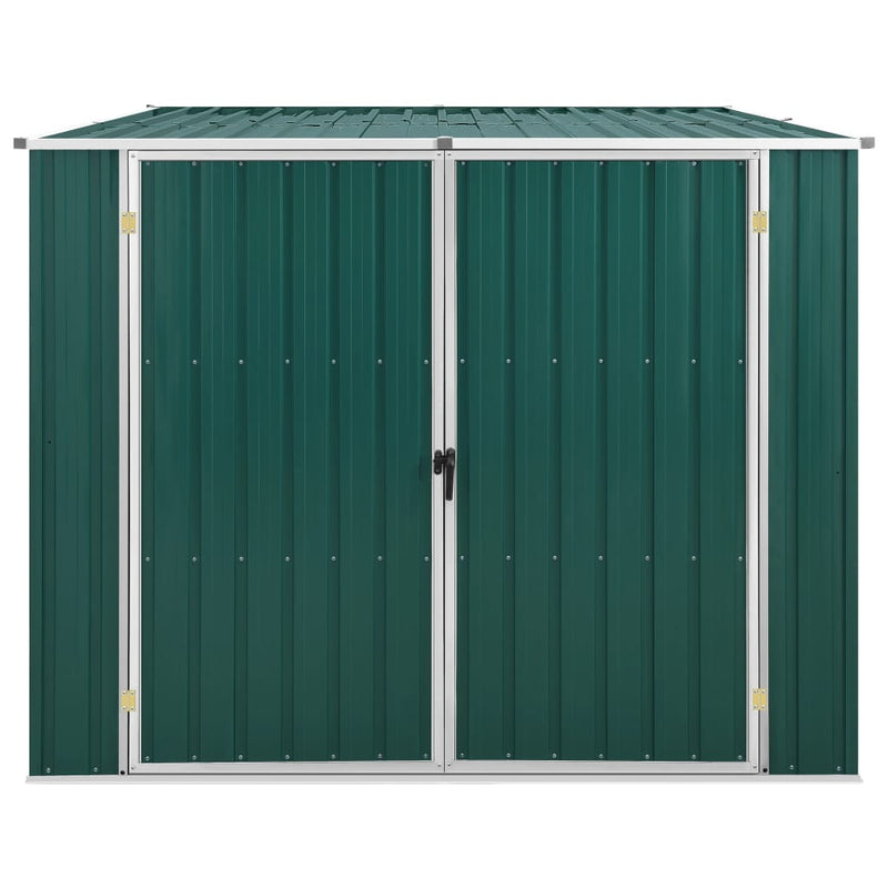 Load image into Gallery viewer, VidaXL Tuinschuur 195x198x159 cm gegalvaniseerd staal groen