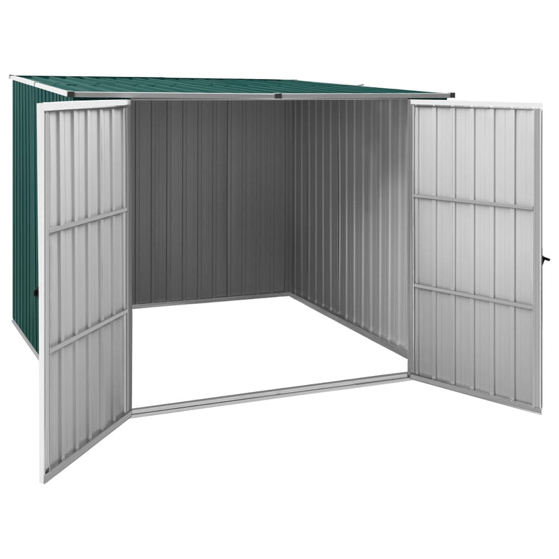 Load image into Gallery viewer, VidaXL Tuinschuur 195x198x159 cm gegalvaniseerd staal groen