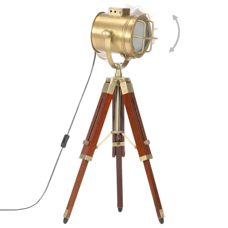 Load image into Gallery viewer, Vidaxl vloerlamp driepoot 69 cm massief mangohout