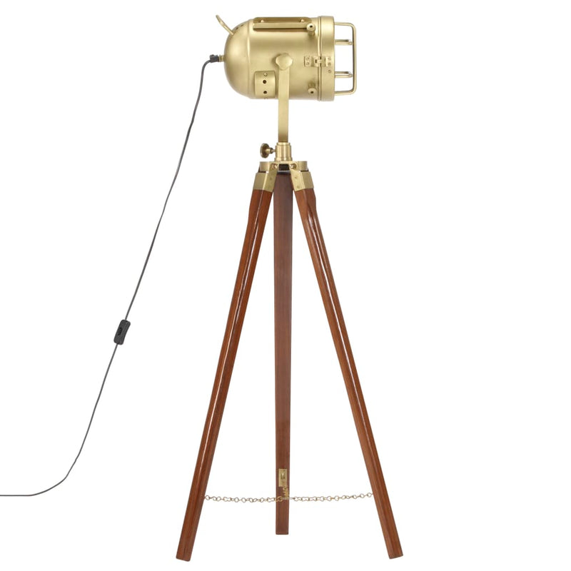 Load image into Gallery viewer, Vidaxl vloerlamp driepoot 97 cm massief mangohout