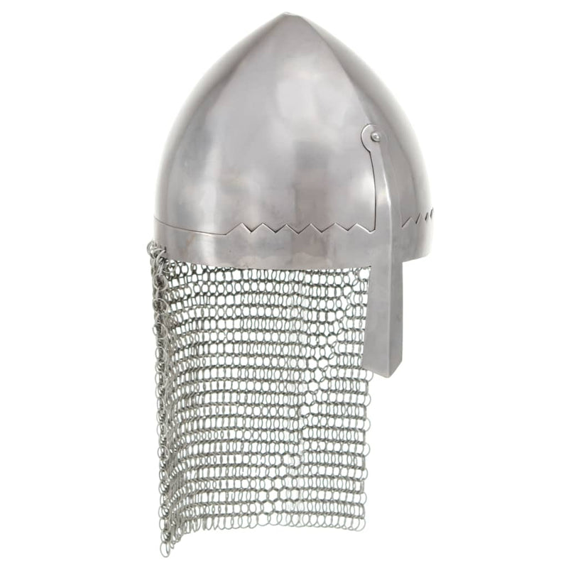ギャラリービューアに画像をロードする, Vidaxl ridderhelm replica larp staal zilverkleurig