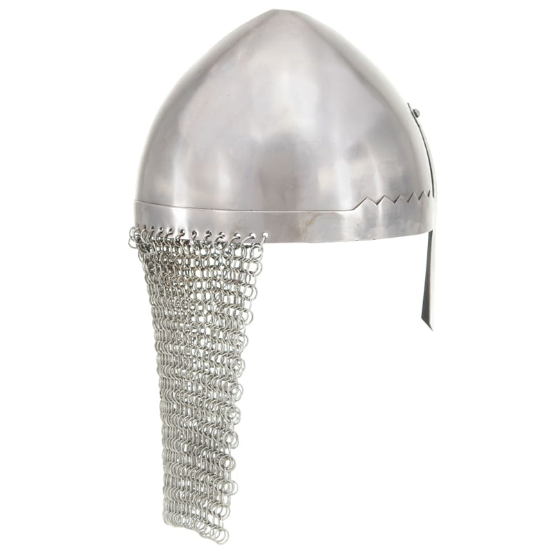 ギャラリービューアに画像をロードする, Vidaxl ridderhelm replica larp staal zilverkleurig